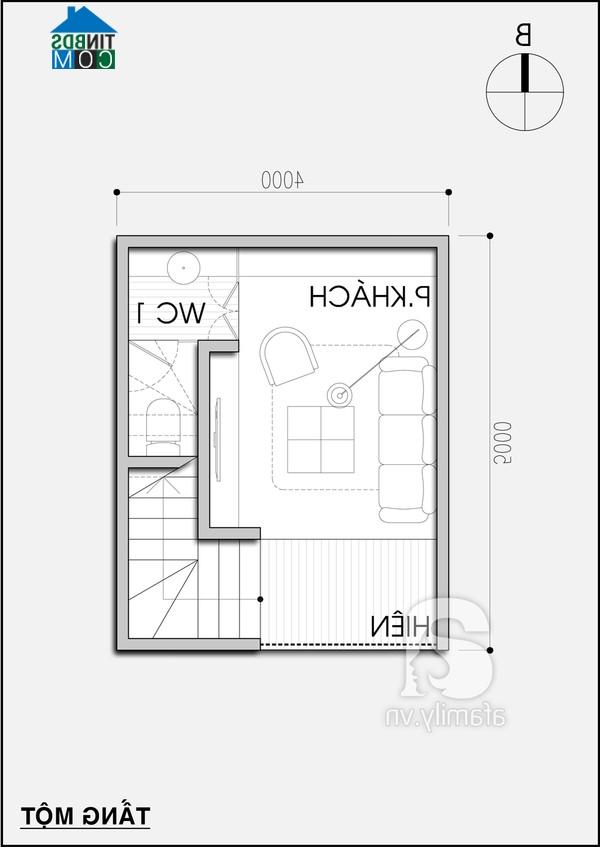 Ảnh Tư vấn thiết kế nhà cho 5 người, DT 4x5m2