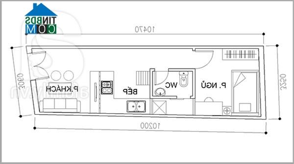 Ảnh Tư vấn thiết kế, bài trí nội thất nhà cấp 4 diện tích 32 m2