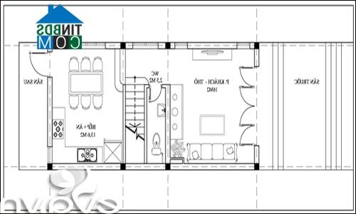 Ảnh Tư vấn xây nhà đẹp 45m2 ở phố huyện