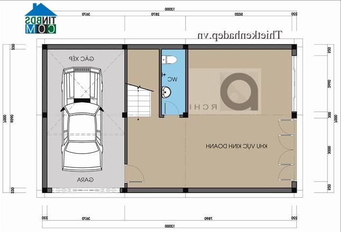 Ảnh Tư vấn kiến trúc nhà phố diện tích 7x12m