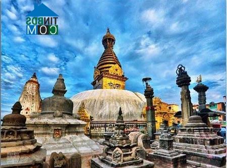 Ảnh Thành phố cổ có kiến trúc nhọn hoắt ở Nepal