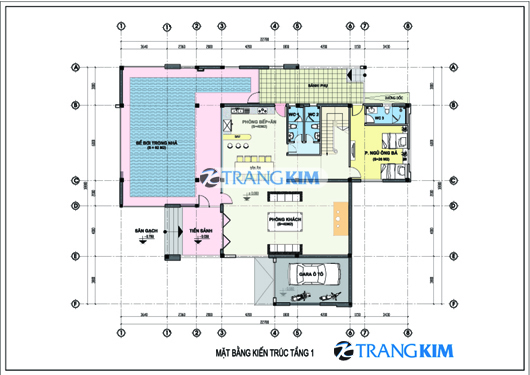 Ảnh Thiết kế biệt thự phong cách hiện đại diện tích 280m2