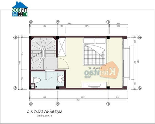 Ảnh Thiết kế nhà chia lô diện tích 4x6m