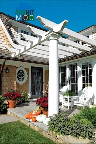 Ảnh Những khung cửi nắng của cấu trúc cổ điển Pergola