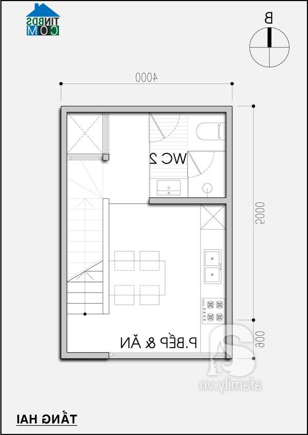 Ảnh Tư vấn thiết kế nhà cho 5 người, DT 4x5m2