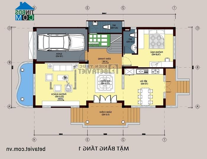 Ảnh Thiết kế biệt thự theo phong cách cổ điển kết hợp hiện đại