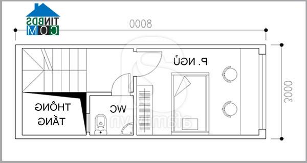 Ảnh Tư vấn thiết kế nhà 2,5 tầng, DT 3m x 8m