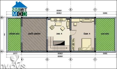 Ảnh Tư vấn thiết kế nhà 2 tầng đầy đủ công năng, DT 6m x 18,8m