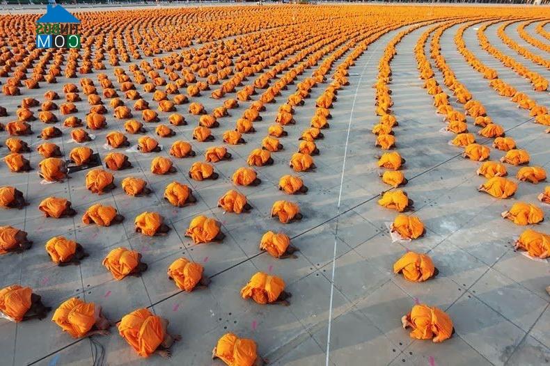 Ảnh Kiểu kiến trúc Phật giáo của ngôi đền Wat Phra Dhammakaya