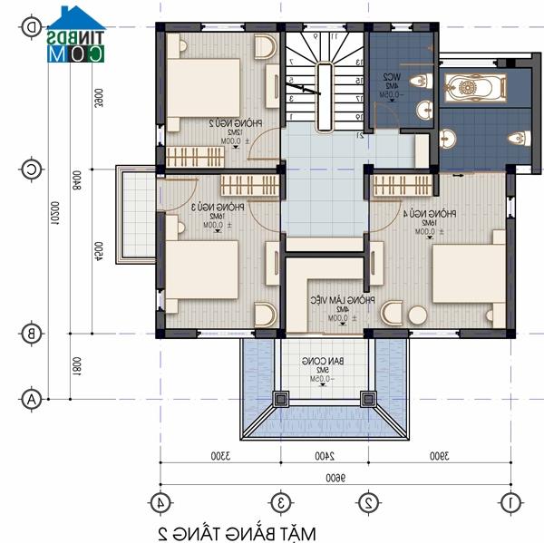 Ảnh Tư vấn thiết kế xây nhà 2 tầng hướng Tây