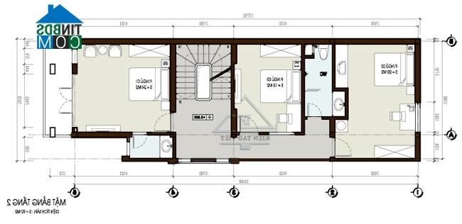 Ảnh Thiết kế nhà phố 2,5 tầng diện tích 7x15m