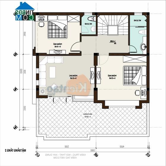 Ảnh Tư vấn thiết kế biệt thự hướng Nam, DT 220m2