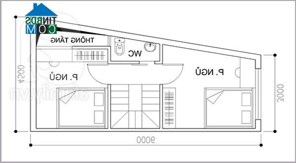 Ảnh Tư vấn thiết kế nhà trong hẻm, DT 34m2