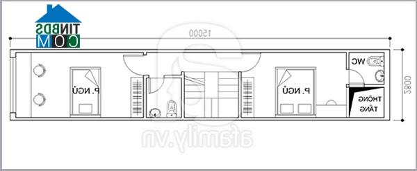 Ảnh Tư vấn thiết kế nhà 2,5 tầng thông thoáng, DT 2,8m x 15m