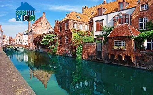 Ảnh Ngắm những công trình kiến trúc tuyệt đẹp ở Bruges sau cơn mưa