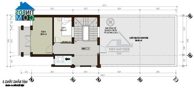 Ảnh Thiết kế nhà phố 2,5 tầng diện tích 7x15m