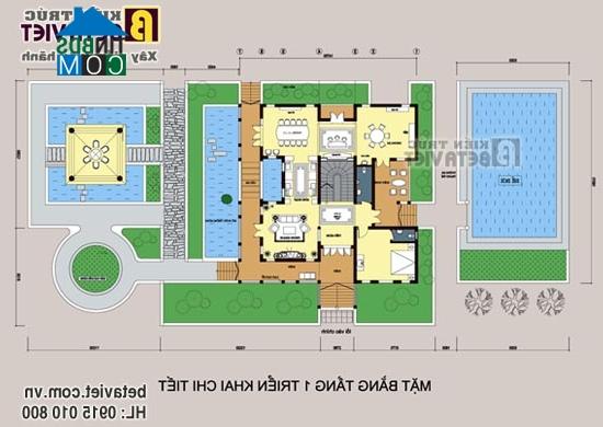 Ảnh Thiết kế biệt thự vườn trên khu đất rộng 800m2