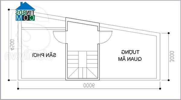 Ảnh Tư vấn thiết kế nhà trong hẻm, DT 34m2