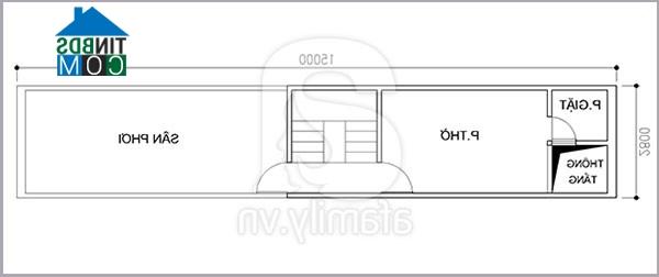 Ảnh Tư vấn thiết kế nhà 2,5 tầng thông thoáng, DT 2,8m x 15m