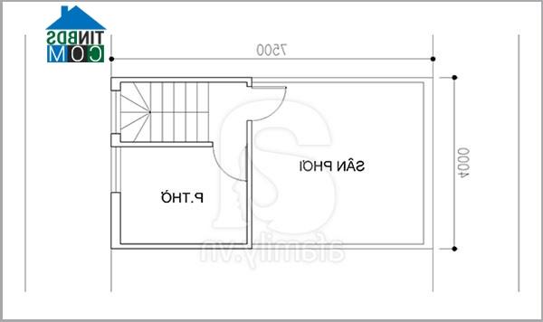 Ảnh Tư vấn thiết kế nhà 30 m2 hai mặt tiền, gọn gàng, tiện ích