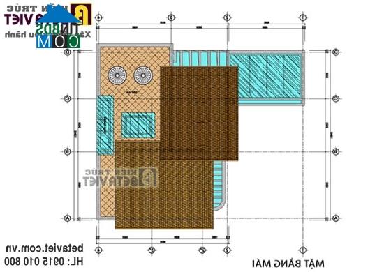 Ảnh Biệt thự 3 tầng hiện đại trên đất vuông