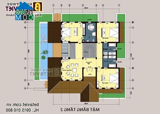 Ảnh Thiết kế biệt thự vườn trên khu đất rộng 800m2