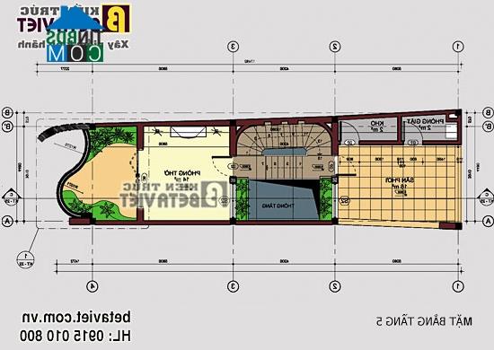 Ảnh Tư vấn thiết kế nhà ống 5 tầng hiện đại