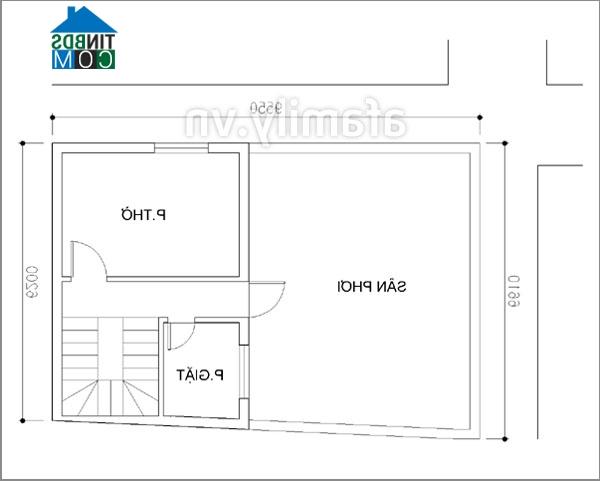 Ảnh Tư vấn thiết kế nhà hai mặt ngõ hợp phong thủy, DT 54m2