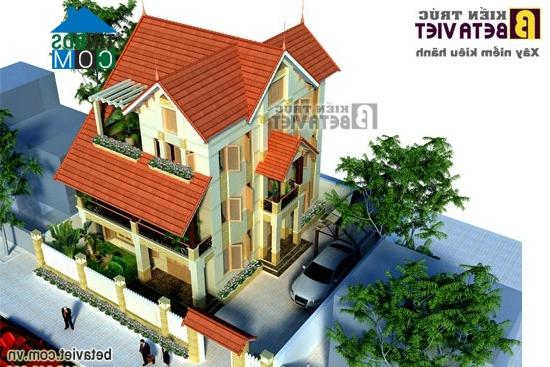 Ảnh Tư vấn thiết kế xây biệt thự 3 tầng - mái chéo