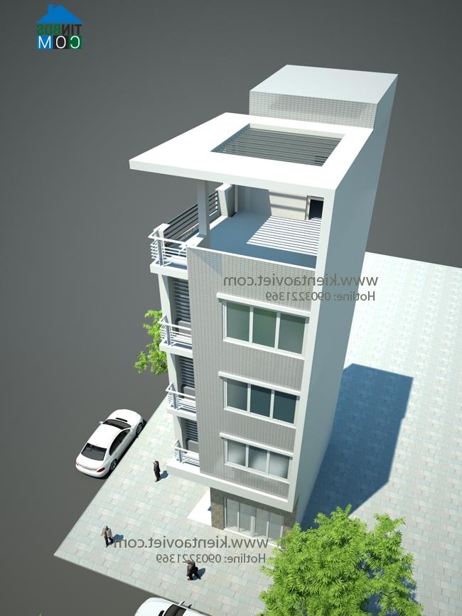 Ảnh Thiết kế nhà chia lô tóp hậu diện tích 33m2