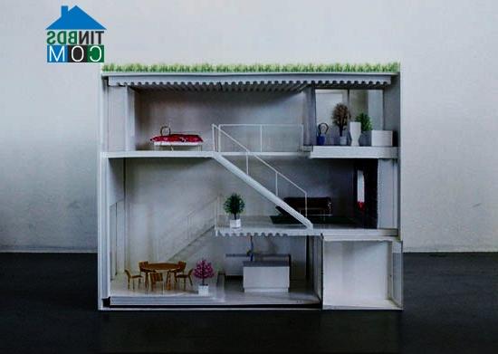Ảnh Ngôi nhà hiện đại trên con phố cổ