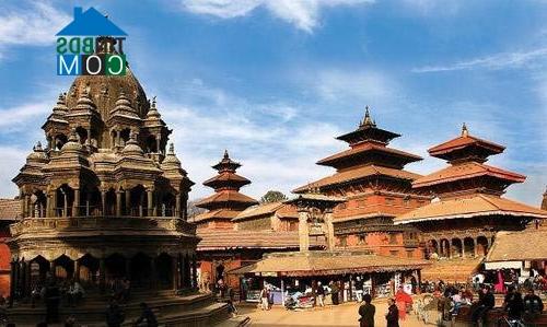 Ảnh Thành phố cổ có kiến trúc nhọn hoắt ở Nepal