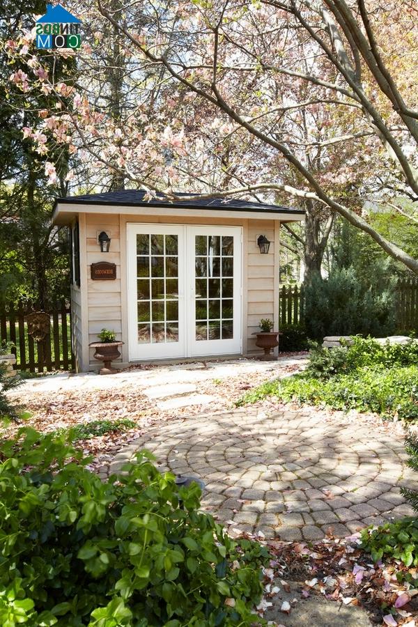 Image ảnh Những căn nhà nhỏ yên bình trong vườn cây xanh mát