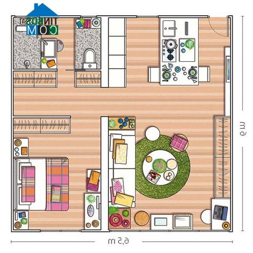 Ảnh Căn hộ 40m2: Nhỏ vẫn thoải mái