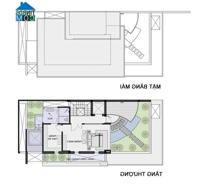 Ảnh Ngôi nhà mát mẻ với nhiều cây xanh