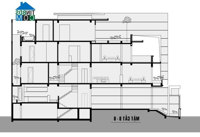 Ảnh Ngôi nhà mát mẻ với nhiều cây xanh