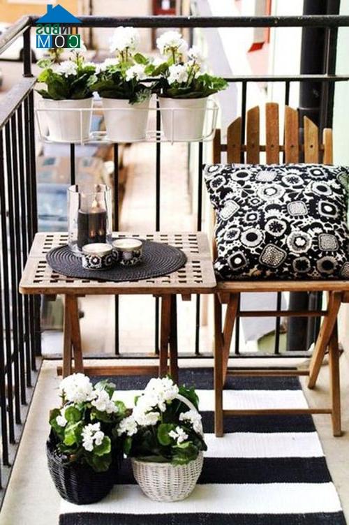Ảnh Những mẫu sân thượng, ban công nhỏ nhưng rất độc đáo