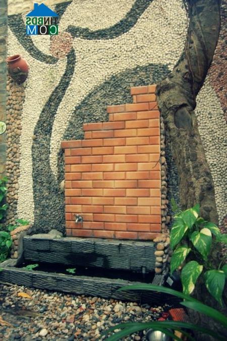 Ảnh Tiểu cảnh đẹp, xanh tươi trong vườn nhà phố