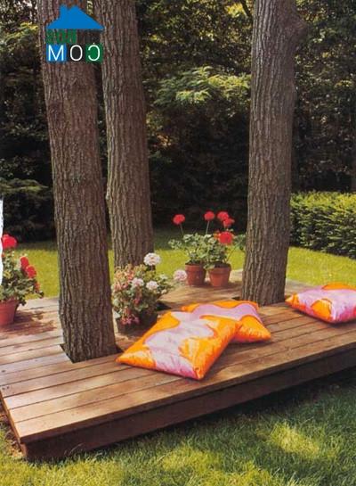 Sofa từ gạch đúc, bạn có thể tận dụng gạch chưa được xây dựng, ghép lại tạo thành