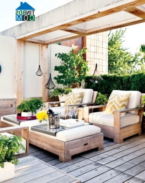 Ảnh Độc đáo thiết kế sân vườn theo phong cách Patio