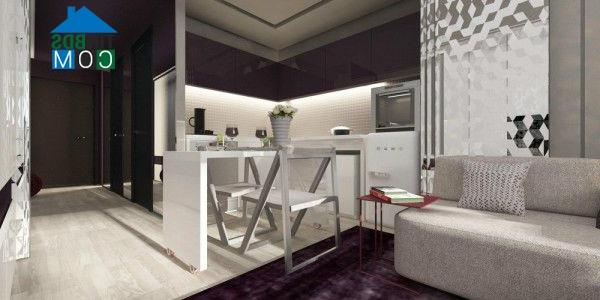 Ảnh Căn hộ tím 20m2 độc đáo cho cô nàng nữ tính