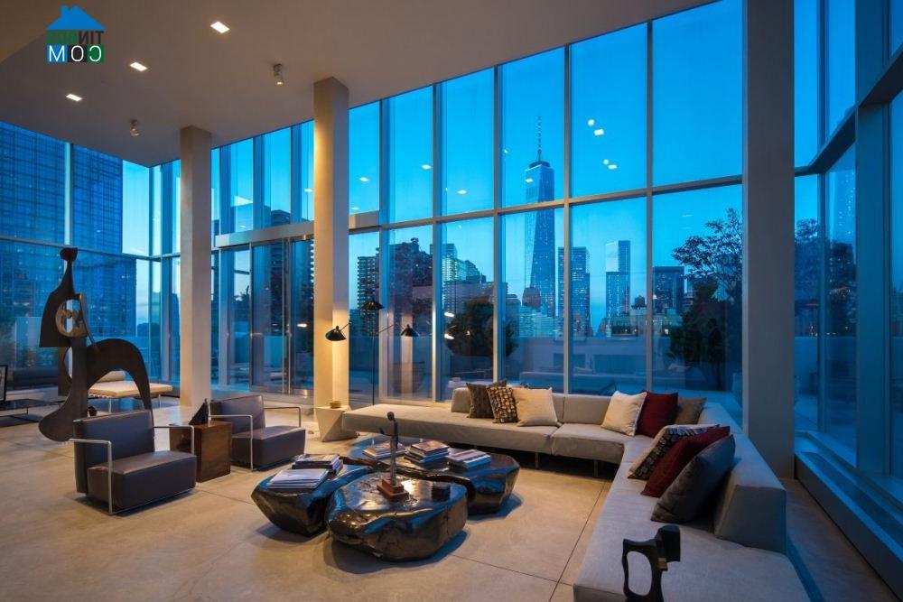 Ảnh Ngắm căn hộ penhouse bằng kính tuyệt đẹp tại Mỹ