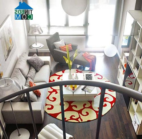 Ảnh Căn hộ 40m2 rực rỡ với màu cam