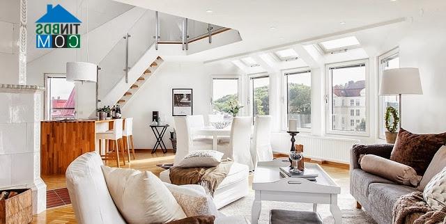 Ảnh Thiết kế khéo của căn duplex 81m2 tại Thụy Điển