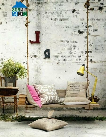 Ảnh Những mẫu xích đu tự chế độc đáo cho nhà đẹp