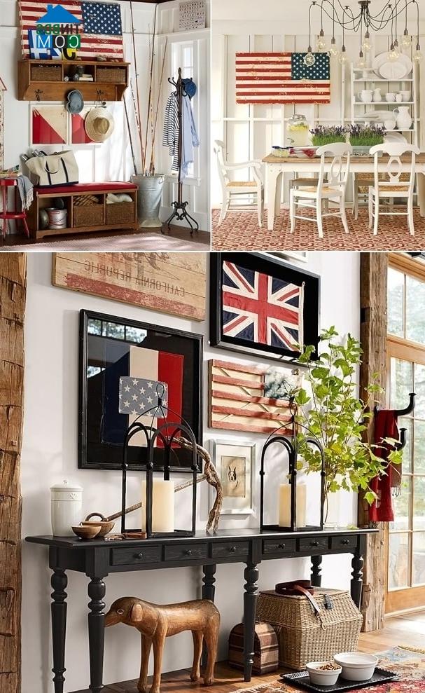 Quốc kỳ các nước tô điểm cho bức tường