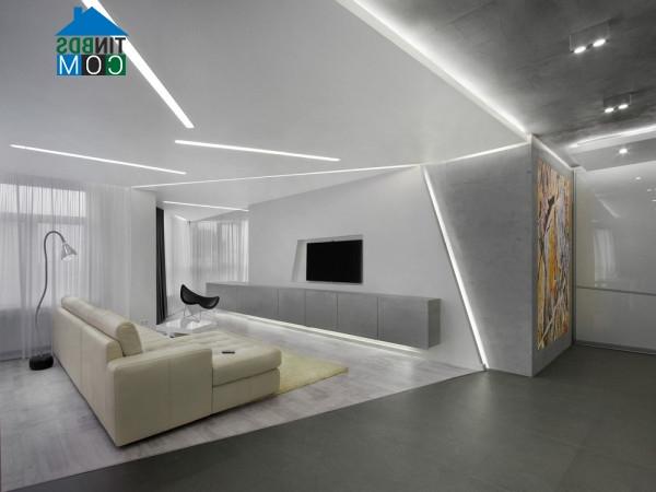 Ảnh Thiết kế nội thất độc đáo với màu xám