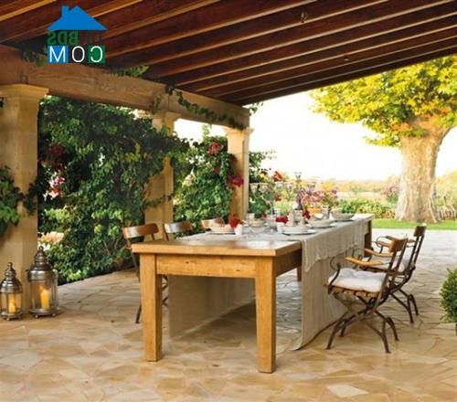 Ảnh Độc đáo thiết kế sân vườn theo phong cách Patio