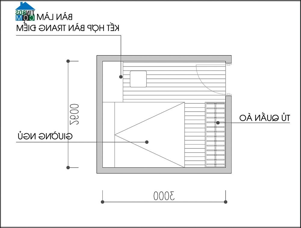 Sơ đồ mặt bằng tư vấn phương án 1