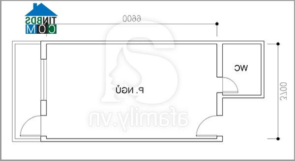 Ảnh Phương án cải tạo cho phòng ngủ 24 m2 đa chức năng